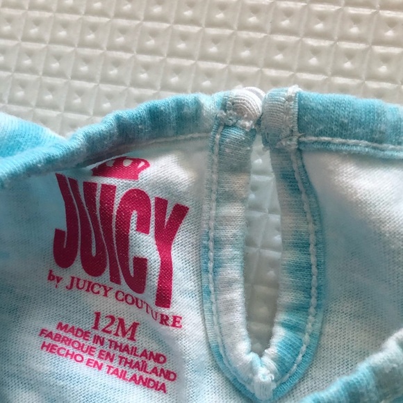 Juicy|Baby girl two piece matching set:Ruffle short sleeve top & pink leggings• - Picture 3 of 3